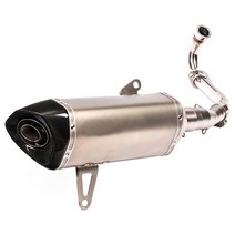 XMAX300 아크라포빅 모양 머플러, 1번-블랙, 촉매와도면 추가안함, 16~20년식