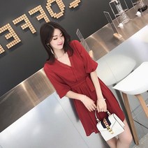 브이넥쉬폰원피스 푸켓 섬 해변 비치 프렌치 작은 키 여름 스윗 숲 첫사랑 리시안시스 1701592064