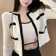 엠에프케이 여성가디건 여름가디건 나시티 세트 크롭 가디건
