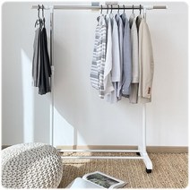 튼튼한 1단 이동식 국산 행거 화이트 옷걸이 공간활용 옷정리, 상세페이지 참조, 상세페이지 참조