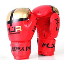 오픈핑거글러브 MMA 권투 장갑 남성용 성인 어린이용 산다 킥복싱 세트 무에훈련 빅 하프 핑거 전투 샌드백, [02] 10oz, [01] 빨간