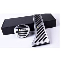 오르간페달 알로이페달 벤츠 스마트 포투 451 453 포포 450 452 454 카브리오 로드스터용 2 pcs 미끄럼 방지 알루미늄 합금 스로틀 브레이크 페달 커버, 오래된 포투 포