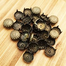욕조 트레이 반식욕 100/200PCS 라운드 금속 청동 4 패스너 Brads 스파이크 Scrapbooking 꾸밈 공예 압정 스 터 드 장식 11mm WD0274, [01] 100PCS