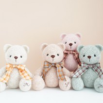 [JW손뜨개] 테디베어 코바늘 인형 만들기 패키지 DIY, 오트밀