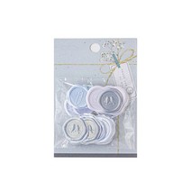 PVC 스티커 컬러 실링 왁스 도장 디자인 입체 엠보싱 편지 엽서 폰꾸 다꾸 데코 다이어리 꾸미기, 06 : 화이트