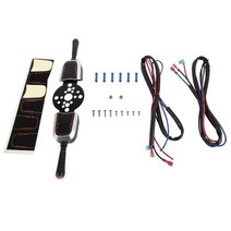 베젤 제어 스위치 깜빡이 트림 시스템 씨스타 유압 케이블 및 틸트 스티어링용 이중 기능 잭 플레이트, [01] Black