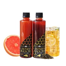 [냉장배송]티바인 카페에서 먹던 그 맛! 무설탕 홍차 레몬 자몽 허니 블랙티 아이스티 400ml, 레몬허니블랙티3병