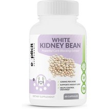 White Kidney Bean 흰강낭콩 파세올라민 탄수화물 컷팅 60캡슐 미국 eXpli, 상품선택