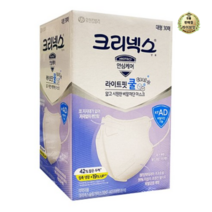 크리넥스 KF-AD 시원한 비말 차단 라이트핏 쿨 귀가편한 마스크 대형 30입, 대형/30매입, 4세트