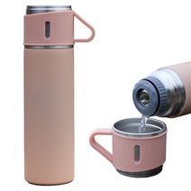 보온병 500ml 스테인리스 보온 컵, 핑크1개