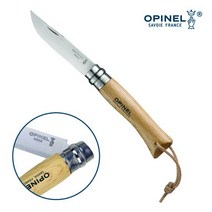 OPINEL 프랑스 나이프 클래식 8VRI 너도밤나무 가죽끈, 단품