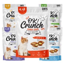 고양이 여름나기 영양간식 크런치 비스켓 덴탈케어 밸런스 반려묘 노령묘, 1개, 치킨게살