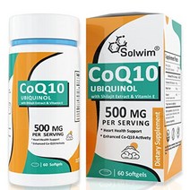 실라짓 앰프와 유비퀴놀 coq10 350mg 비타민 e 심장 건강을 위한 고흡수 코엔자임 q10 보충제 콜레스테롤 앰프 에너지 관리 강력한 항산화 보충제 60 소프트젤