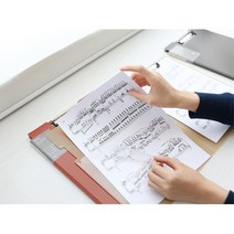 대학원생 논문파일철 덮개 클립보드 에이포용지 클립판 서류철 메뉴보드 발표자료 받침대 자료정리 종이판, 블랙클리어