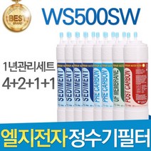 LG WS500SW 엘지 정수기 필터 호환 1년관리세트, 선택02_양방향 1년세트(4+2+1+1=8개)
