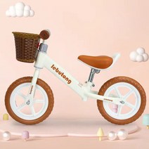 PEARL PANDA 아동 균형 무발판 자전거 초보자 12인치 14인치, 화이트