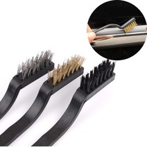 녹제거 불판 틈새청소 브러쉬 철솔 황동 나일론 3종 찌든때 제거 브러쉬 세트