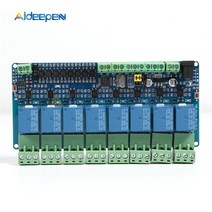 Modbus rtu 8 채널 릴레이 모듈 485 TTL 통신 8 채널 입력 릴레이 모듈 12V 1 개
