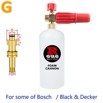 ROUE 세차 폼 건 스노우 폼 캐논 포머 랜스 특수 노즐 압력 와셔 Karcher Huter Parkside Bosch Nilfisk, 09 For Bosch (old)