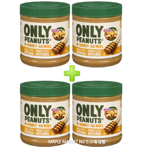 크래프트 피넛 버터 천연 땅콩 꿀 첨가 750g Kraft Only Peanuts All Natural Peanut Butter with Honey 750g, 4통