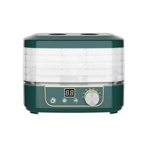 5 플레이트 스마트 식품 탈수기 전기 220v 230w 건조기 과일 야채 쇠고기 고기 육포 가정용 식품 건조기 타이머 포함, 초록, 우리를