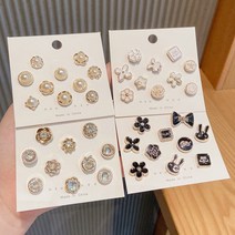 레이디브로치 포인트 오픈방지 매너 가디건 블라우스 와이셔츠단추 특이한단추