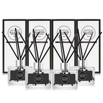 일라토스 디퓨저 200ml 본품4개 발향좋은 대용량 방향제 블랙체리 머스크 체리 향 총800ml, IL/블랙체리2개+IL/라임바질2개