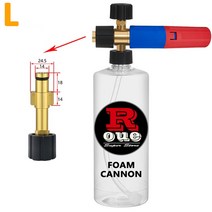 자동차 세차용품 ROUE폼 스노우 폼 건 랜스 노즐 고압 자동차 워셔 액세서리 Elitech Sun Joe Alteco proa, 05 blue red
