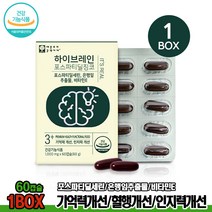 하이브레인 포스파티딜 징코 혈행개선 60캡슐 은행잎추출물 기억력개선 브레인케어 항산화작용