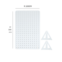 파티션 구멍 판자 가벽 칸막이 가림막 이동식 원목 일본 북유럽 거실 인테리어, 차림새, T수직스크린180x100cm(흰색)