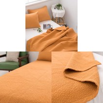 MMS마켓제휴 순면 싱글 차렵이불 1P 기숙사 자취생 여름 간절기 양면 황토이불 60수 워싱