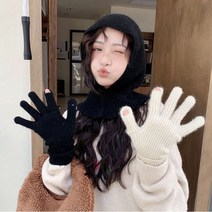 니트 핑거홀 장갑 바라글로브 털 스마트폰 터치