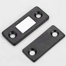 얇은 판자석 슬림 컬러 빠찌링 도어캐치 서랍장자석 문자석, 블랙