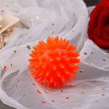 강아지짐볼 full body spiky massage hard stress ball 6cm for fitness sport exercise ball 고슴도치 sensory, 주황색