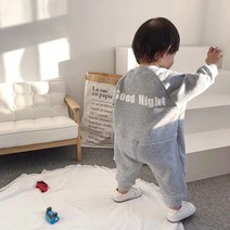 Tengduo 유아동 신생아 외출룩 남아 여아 겨울 기모 굿나잇 점프수트 귀여운 데일리룩