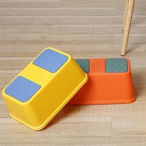 셀러허브(잡화) [써니스토어] 아기 아동 어린이 발 디딤대 발판 계단 1단, 노랑