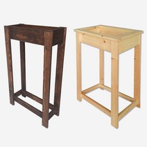 스텐드 재떨이 업소용 흡연실 방부목, 원목-스탠드 재떨이 2호 (42x28x73), 1개