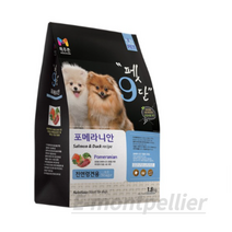 목우촌 전연령용 오리 펫9단 포메라이안 전용사료, 연어&오리, 1.8kg, 1개