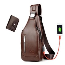 도난방지 가방 팩세이프 여행 백팩 남자의 새로운 패션 PU 가죽 캐주얼 스포츠 어깨 USB 충전 도난 방지 가슴 크로스 바디 Bolsas