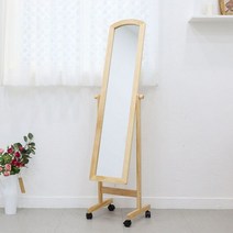 포메리트 이동식 슬림 비산방지 전신거울 2color, 화이트
