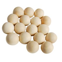 QDY 100pcs DIY 기술을위한 광택있는 자연적인 나무로되는 둥근 공 간격 장치 구슬 10mm / 14mm
