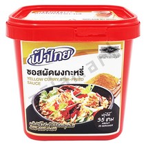 태국소스 에프플러스 옐로우커리용 볶음소스 1kg 푸팟퐁커리 뿌팟퐁커리 게커리볶음 소스 아시아마트, 1개