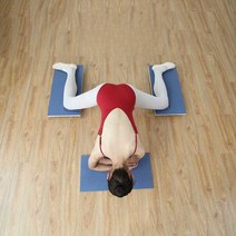 다리찢기기구 내전근운동기구 골반 운동 스트레칭보드, 블루 - 레일형(일반매트)