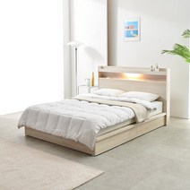 RF 루시아 LED 루바 40T 평상 SS/Q 침대프레임 (매트제외), 메이플