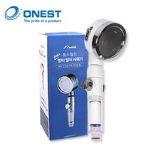 4세대 욕실 각도 조절 절수 형 고 압 수압 쎈 상승 온오프 버튼 식 필터 샤워기 헤드, 02_4세대 멀티 필터 샤워기/실버