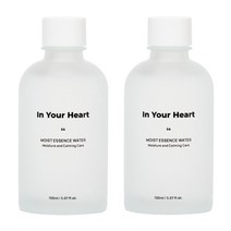 [2개] 인유어하트 모이스트 에센스 워터 150ml 수분 진정 예민성 저자극 피부 토너 에센스 스킨 보습 달맞이꽃 고보습