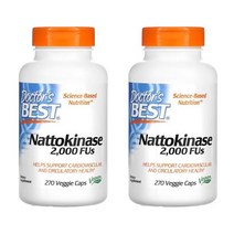 (1+1) 닥터스베스트 나토키나제 2000FUs 낫또 나토키나아제 Nattokinase 270 베지캡슐 2팩