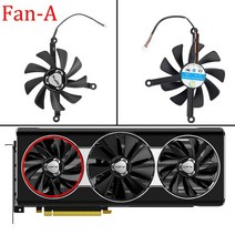 XFX 85mm RX 5700 XT THICC III 울트라 냉각 그래픽 팬용 비디오 카드 팬 교체 CF1015H12S, 01 Fan - A