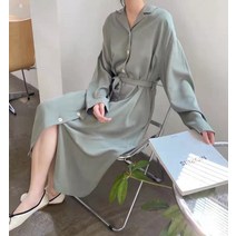 드레스허그 스트랩 벌키 라인 루즈 원피스 3COLOR