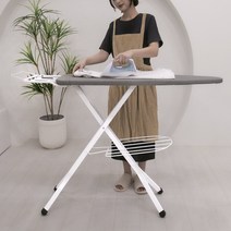 던하우스 시그니처 스탠드 다리미판 접이식 스탠딩 다림판, 시그니처 화이트
